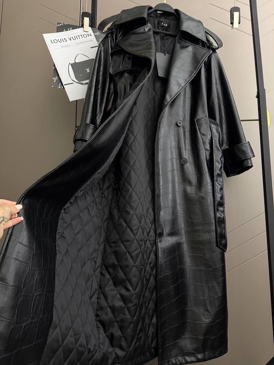 кожаный плащ тренч,тренч кожаный,кожаный тренч женский,кожаный плащ женский,тренч эко кожа