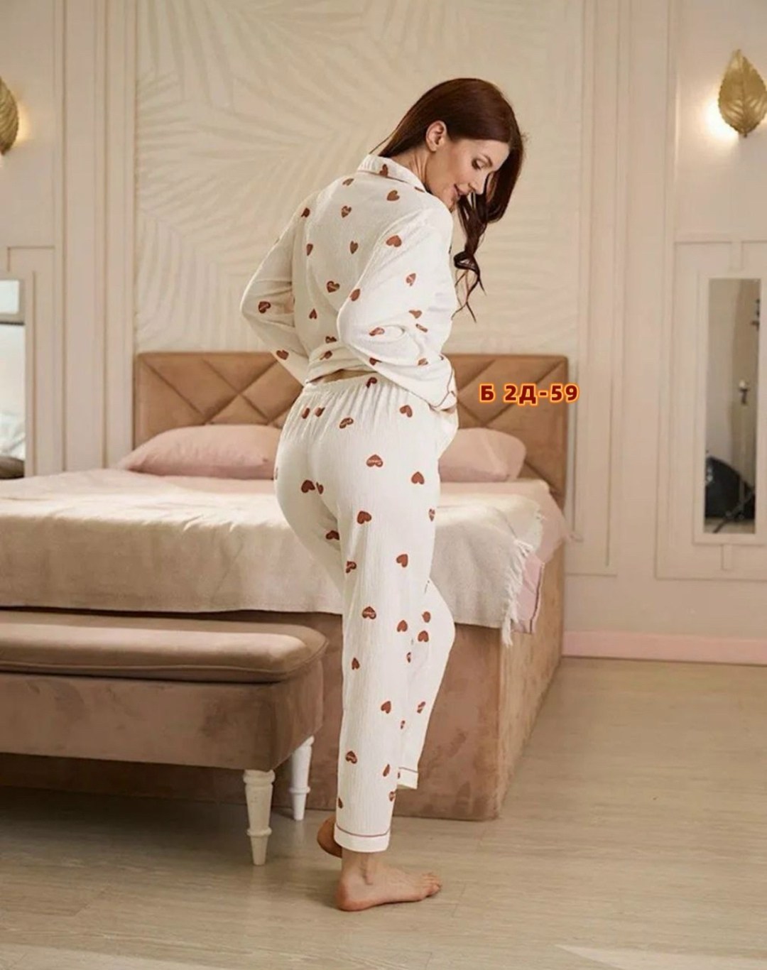муслиновая пижама со штанами и рубашкой insomnimio,пижама со штанами и рубашкой y2k moolmeyno,пижама женская,пижама,пижама со штанами и рубашкой с сердечками gosu korean