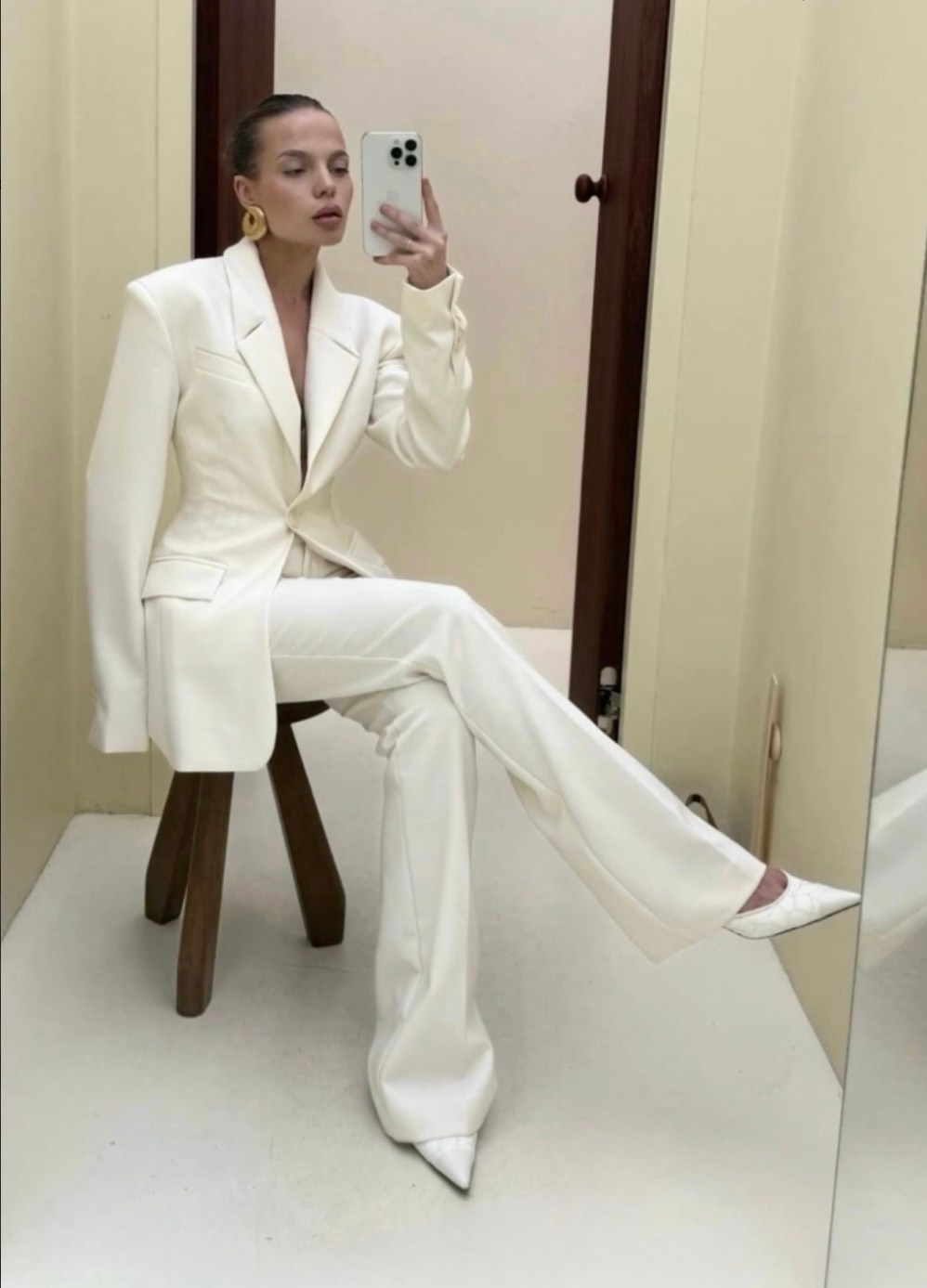 свадебный брючный костюм,брючный костюм невесты,брючный костюм,элегантный свадебный женский костюм, комплект из блейзера и брюк,белый костюм