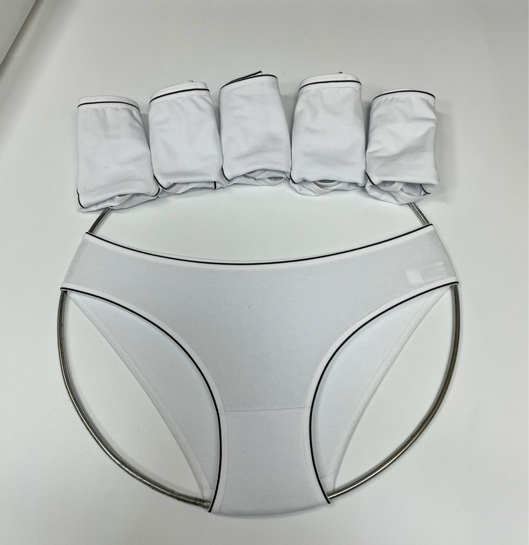 комплект женских трусов,женские хлопковые трусы,хлопковое нижнее белье,комплект трусов,белые трусы женские