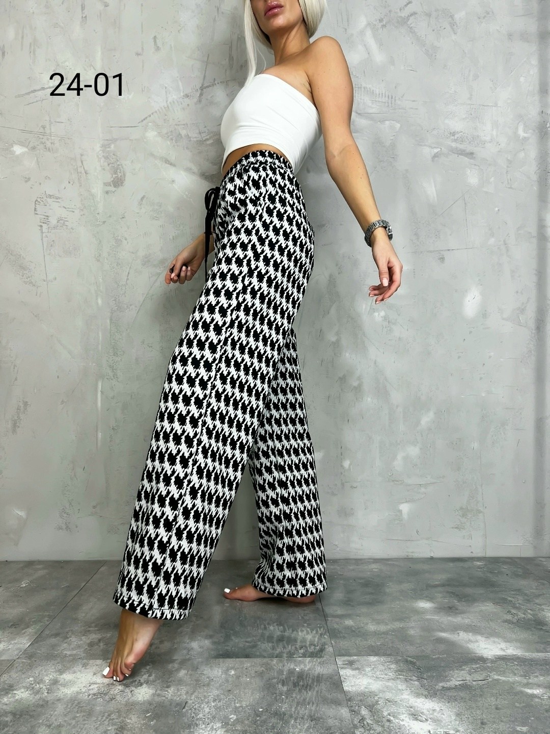 повседневные штаны,женские штаны,широкие брюки палаццо на резинке,штаны в клетку,прямые штаны