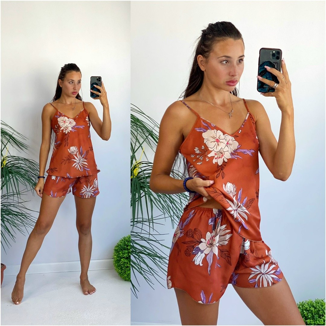 женская пижама,пижама комплект,пижама женская топ,женская пижама топ с шортами,пижама женская с шортам