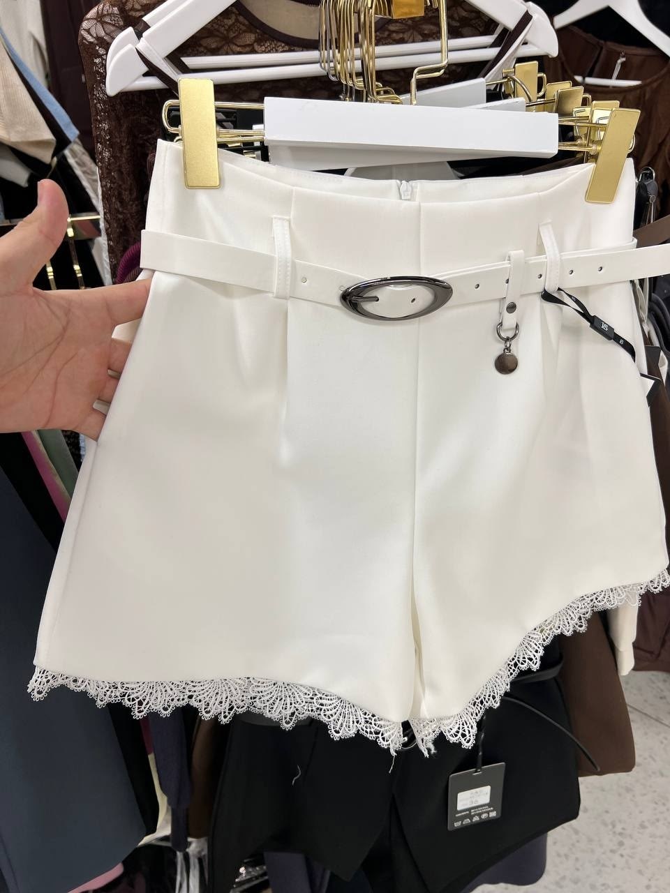 повседневные удобные элегантные шорты с поясом,шорты женские с,повседневные шорты,шорты пояс,шорты женские шерстяные с поясом