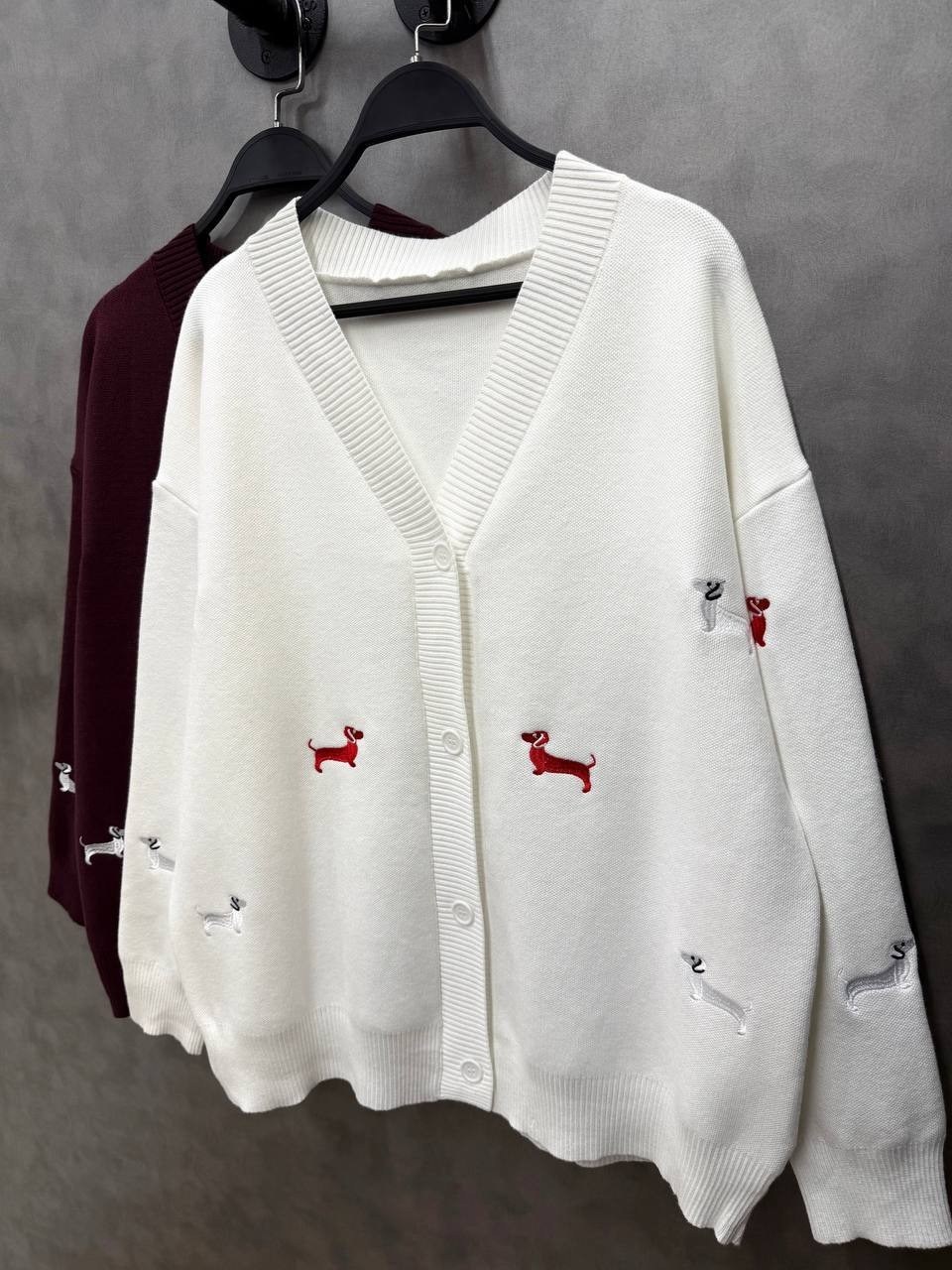 кардиган женский оверсайз,вязаные кардиганы женские,вязаные кардиганы,кардиган женский оверсайз с трендовой вышивкой,кардиган оверсайз