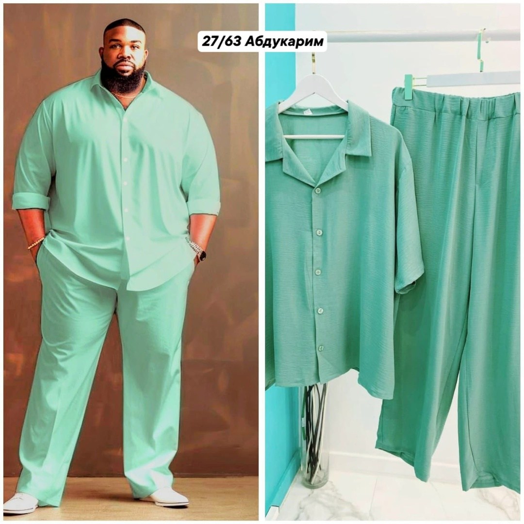 пижама мужская с брюками,мужской костюм оверсайз,мужская мода,мужской костюм двойка,рубашка и брюки