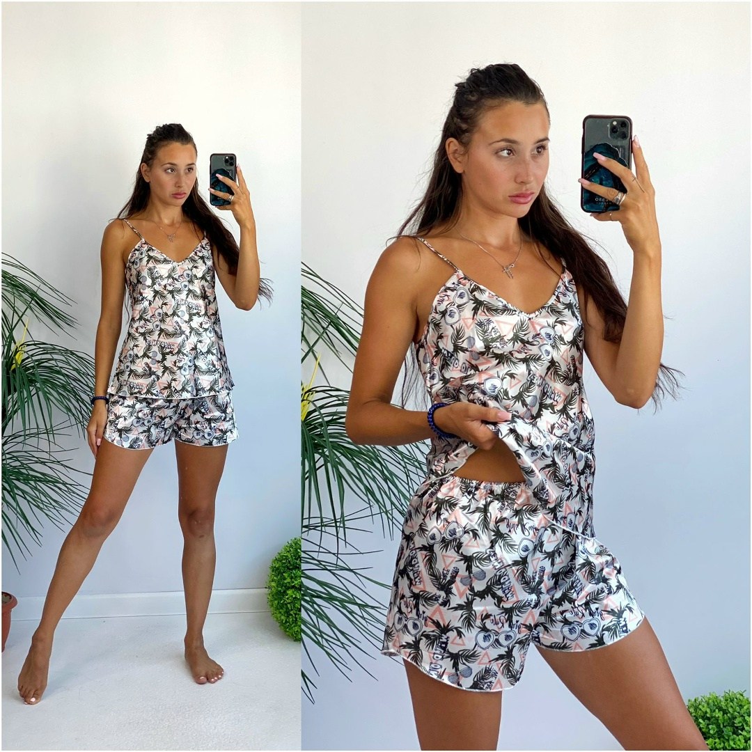 женская пижама,пижама комплект,пижама женская топ,женская пижама топ с шортами,пижама женская с шортам