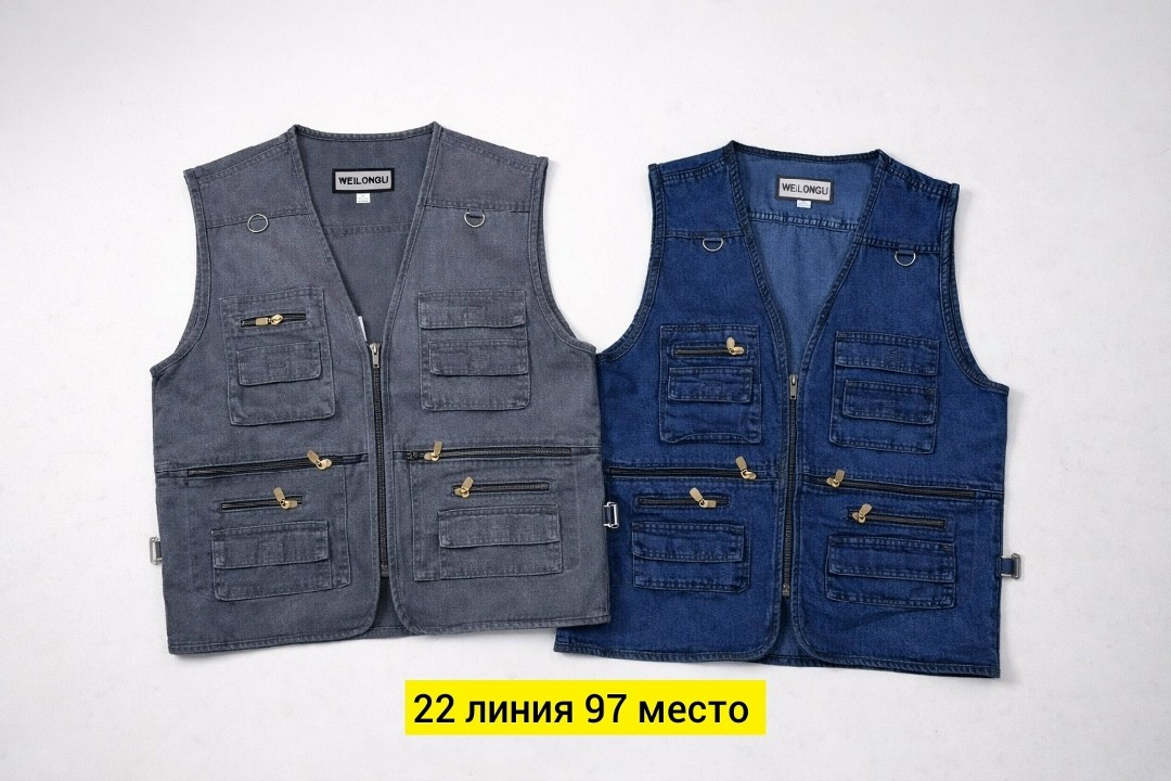 джинсовая жилетка мужская с карманами,жилет мужской,жилет с карманами мужской многофункциональный,жилетка с карманами мужская,жилет с карманами