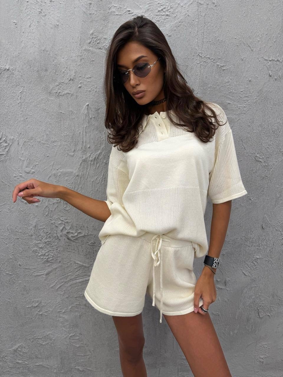 вязаные костюмы,одежда модная,вязаные костюмы женские,стильный летний костюм