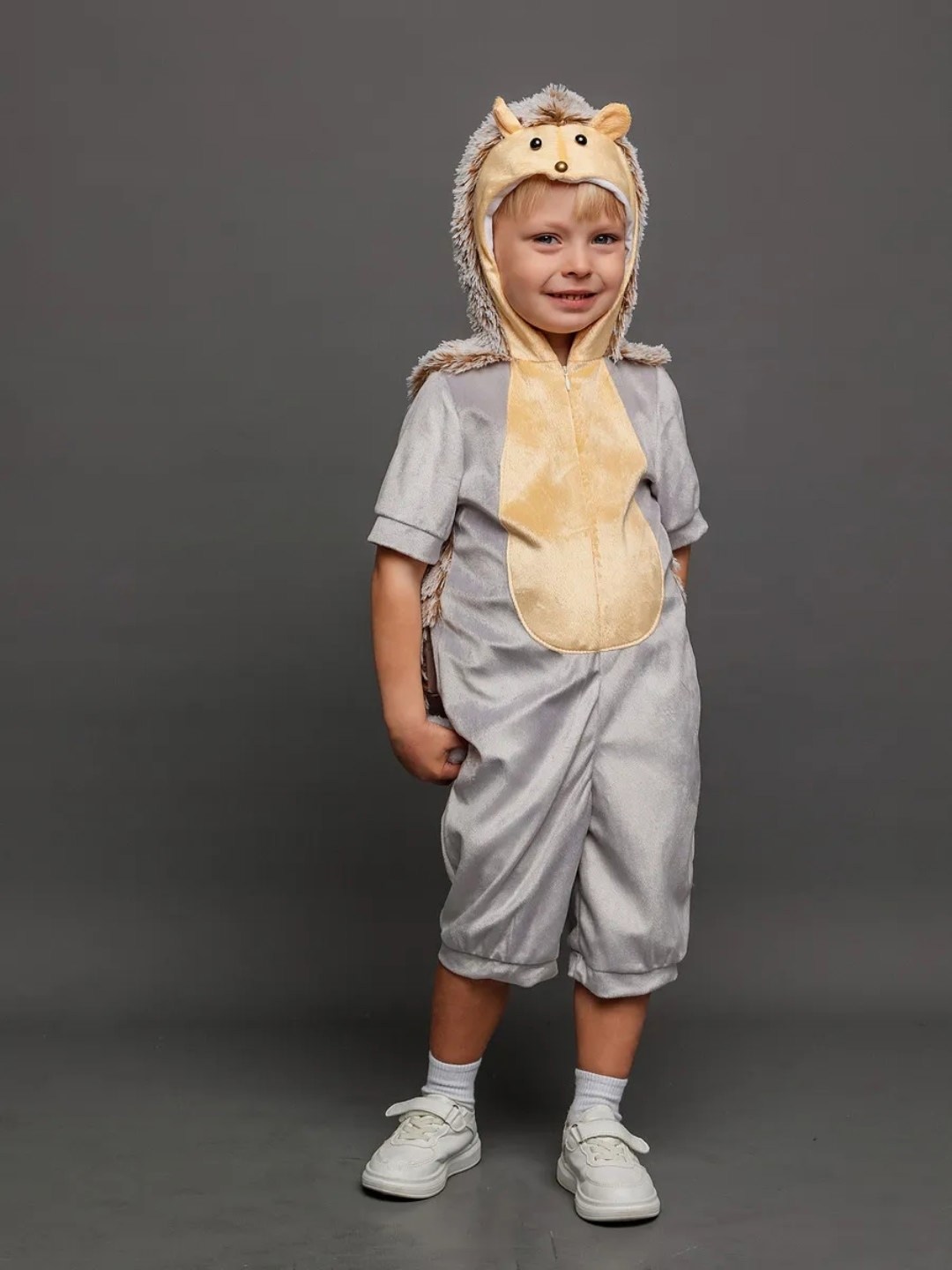 костюм карнавальный ёжик степка,карнавальный костюм ежика,костюм ежика для мальчика,детский костюм ежика,карнавальный костюм волк