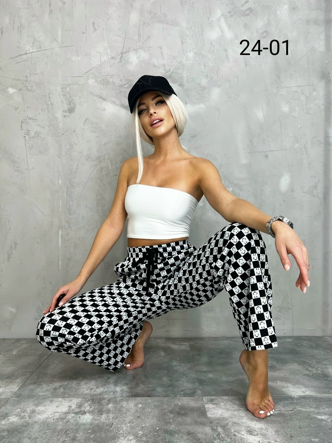 повседневные штаны,женские штаны,широкие брюки палаццо на резинке,штаны в клетку,прямые штаны