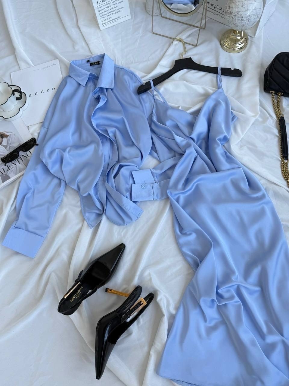 платье шелковое двойка с рубашкой,костюм шелковый,шелковое платье комбинация,шелковое платье комбинация с рубашкой,атласное платье