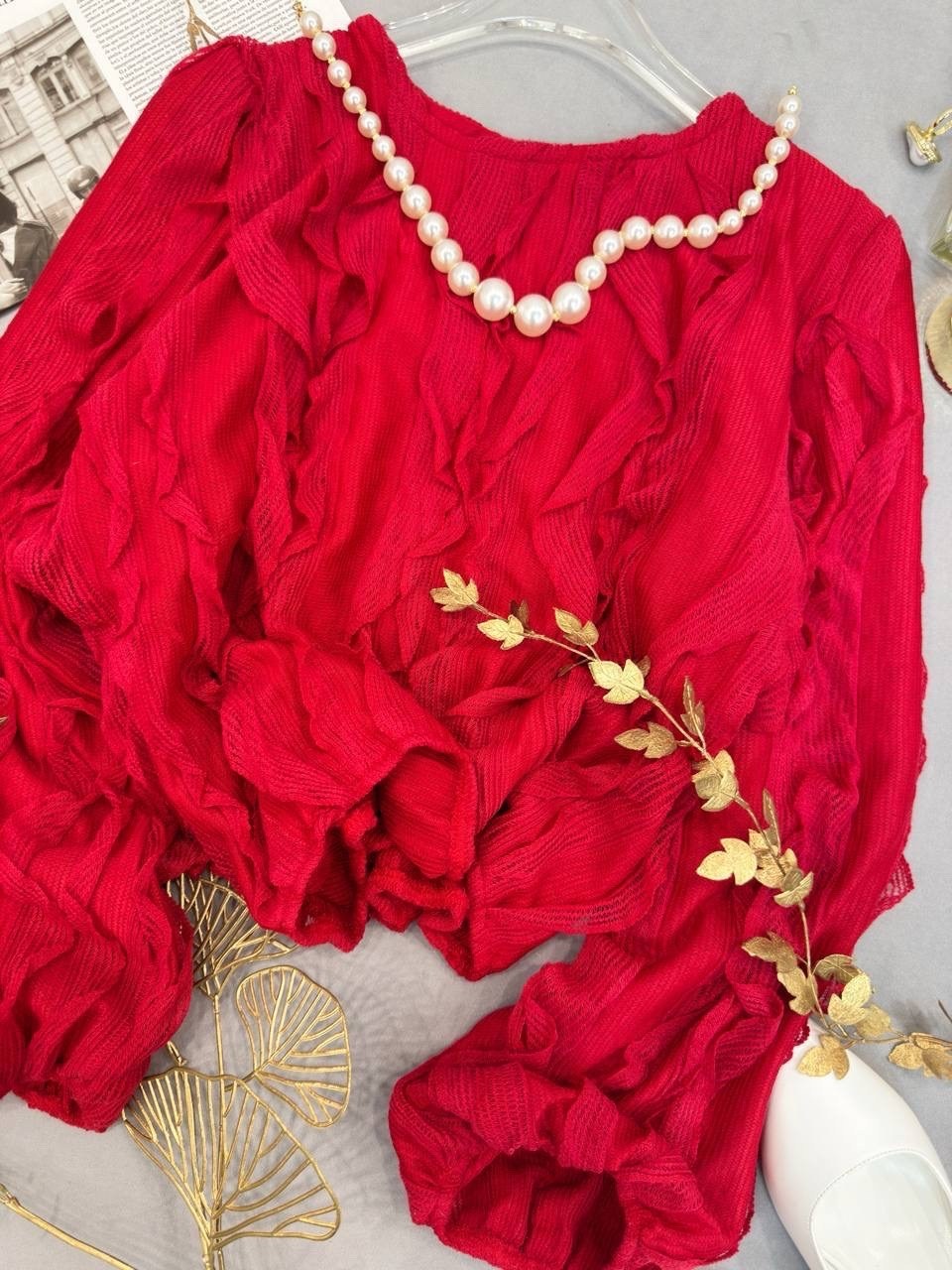 блузка с оборками,модная блузка,блузки женские,блузка из натурального шелка,блуза с длинными рукавами