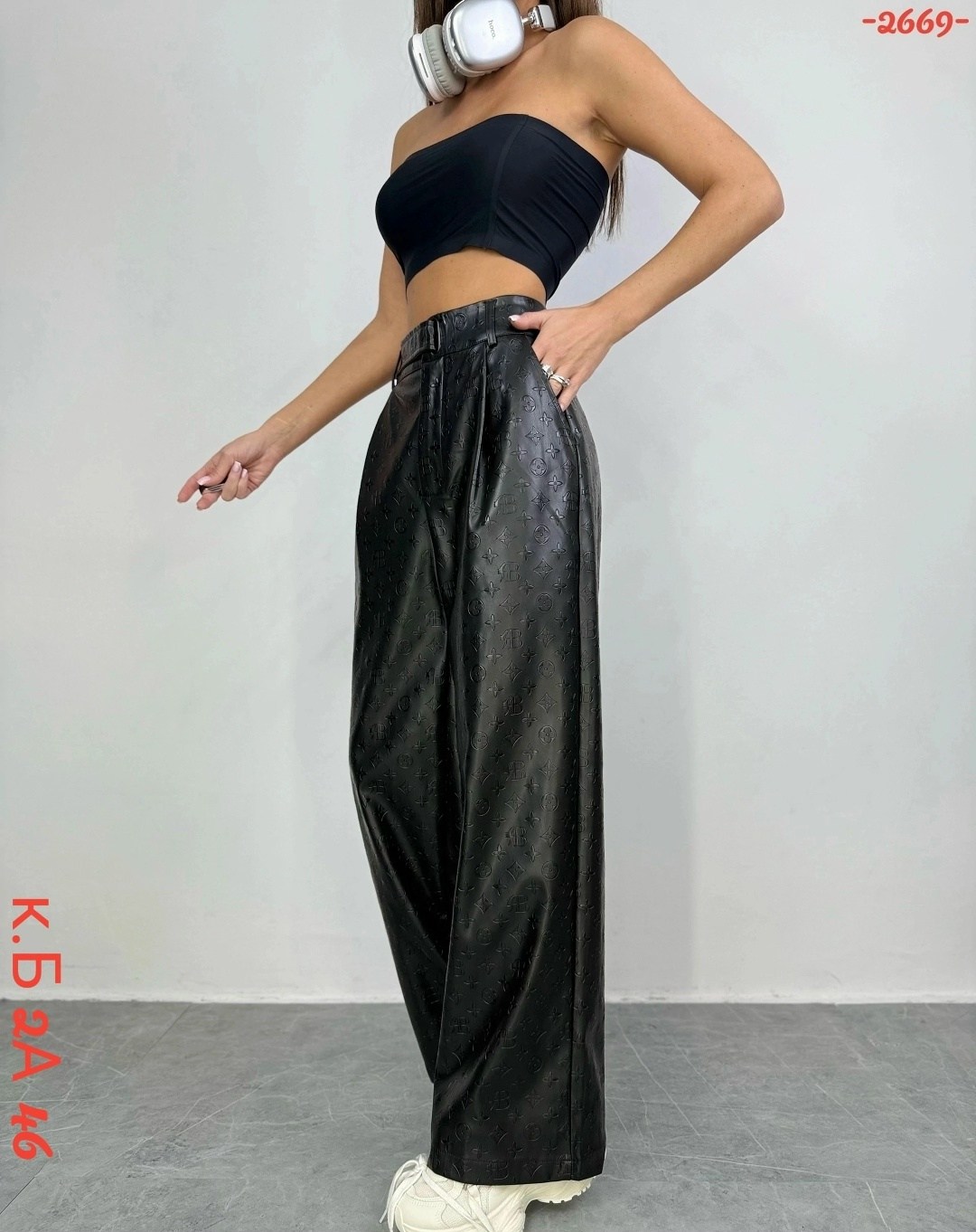 штаны женские,брюки палаццо из экокожи,кожаные брюки палаццо,кожаные штаны,брюки палаццо из экокожи murmary