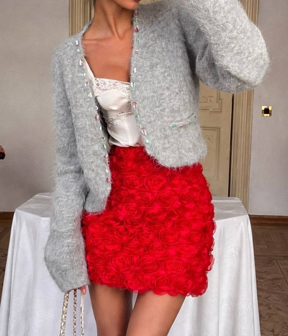 кардиган с перьями,юбка с перьями,мода стиль,сумка с перьями,мода а