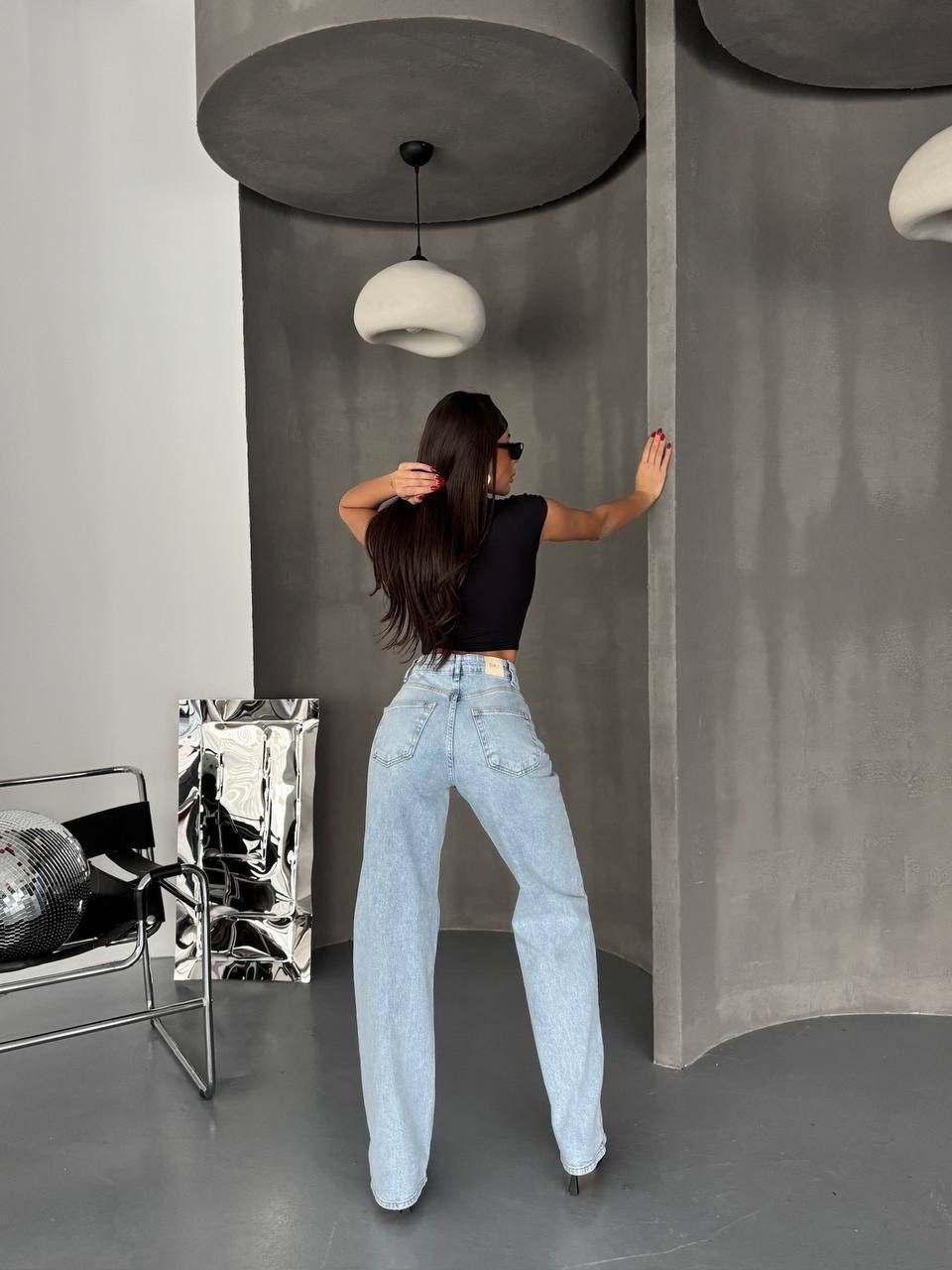 джинсы широкие трубы высокая посадка ella woman,джинсы женские,женские джинсы трубы с высокой посадкой,джинсы палаццо,джинсы женские широкие