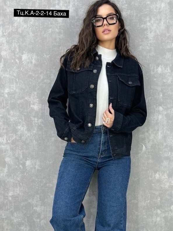 куртка джинсовая,женская джинсовая куртка,джинсовая куртка повседневная,черная джинсовая куртка,джинсовая куртка жакет