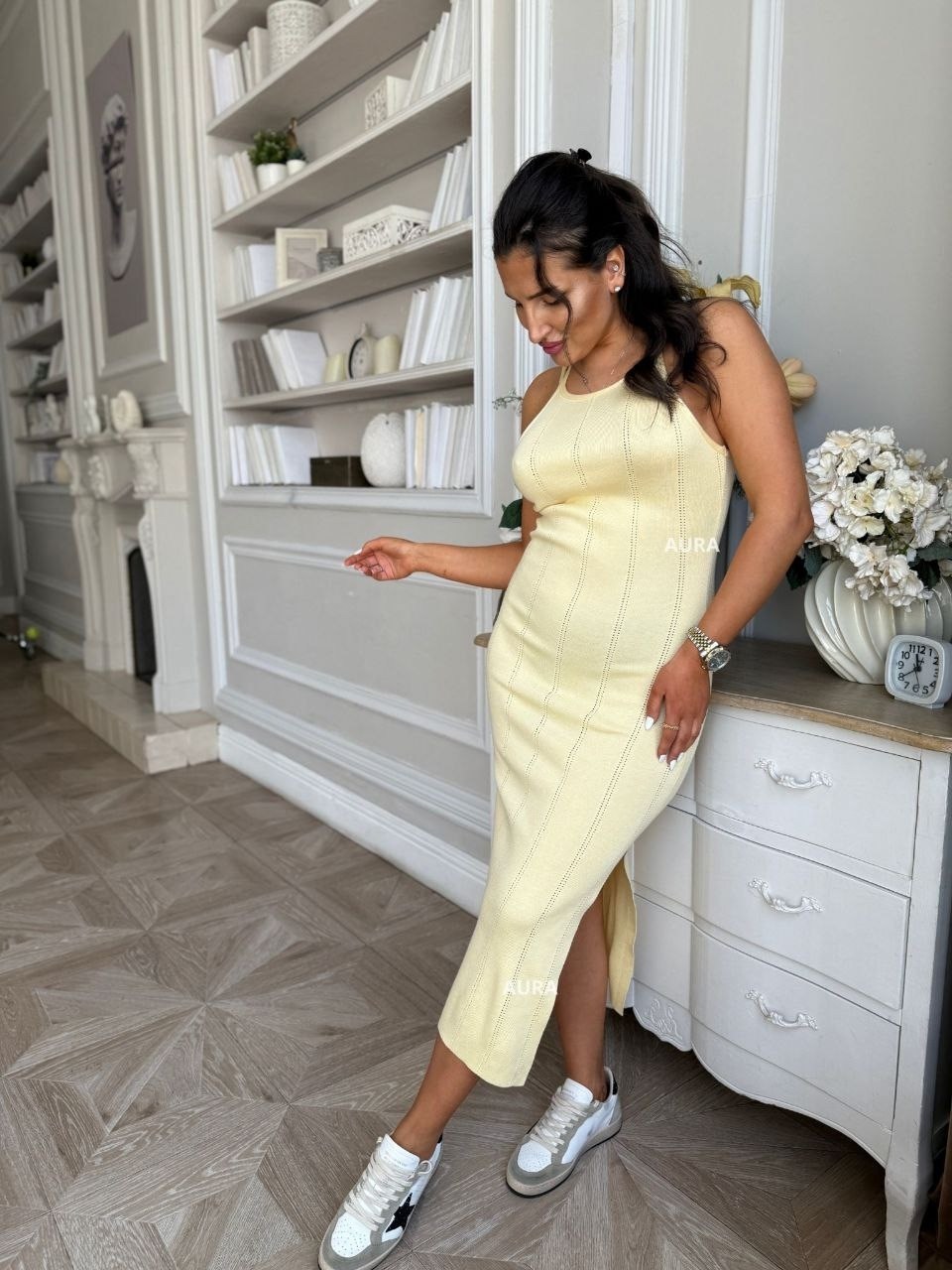 сарафан вязаный,трикотажное платье,платье летнее лапша,вязаное платье миди в рубчик,платье лапша вязаное