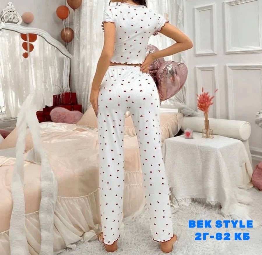 летняя женская пижама,пижама женская с брюками m,l,xl,xxl,с сердечками,пижама для женщин,женские пижамы,модные свободные кружевные пижамы