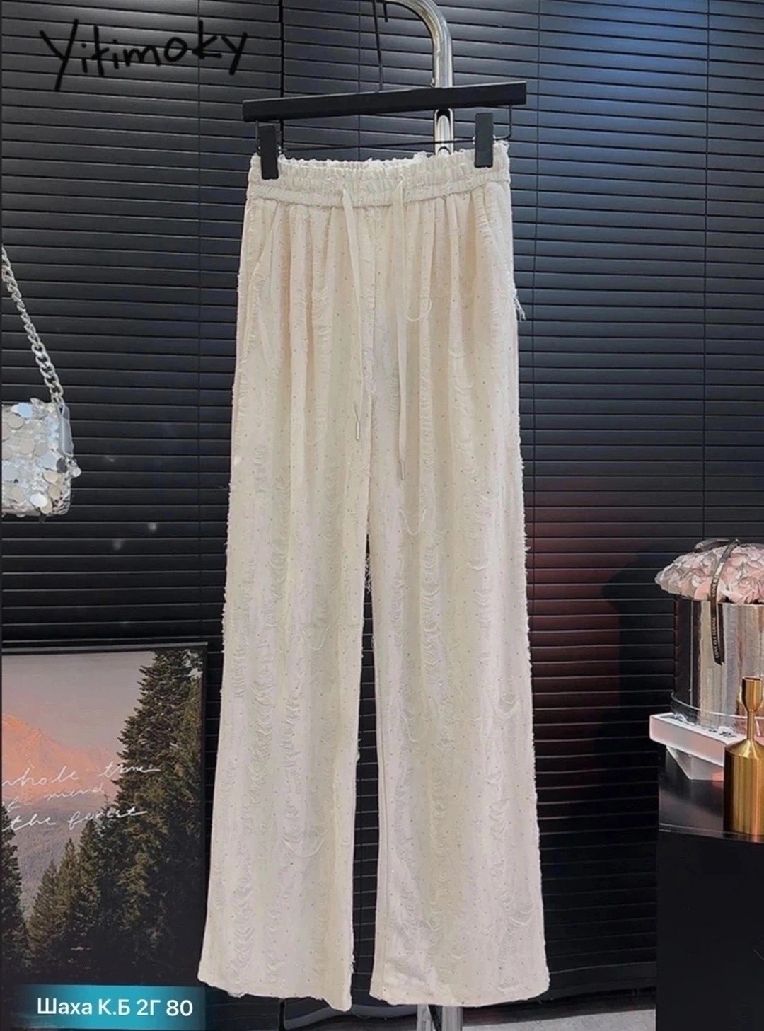 белые брюки женские,хлопок штаны,белые брюки,штаны трикотаж,брюки комплект