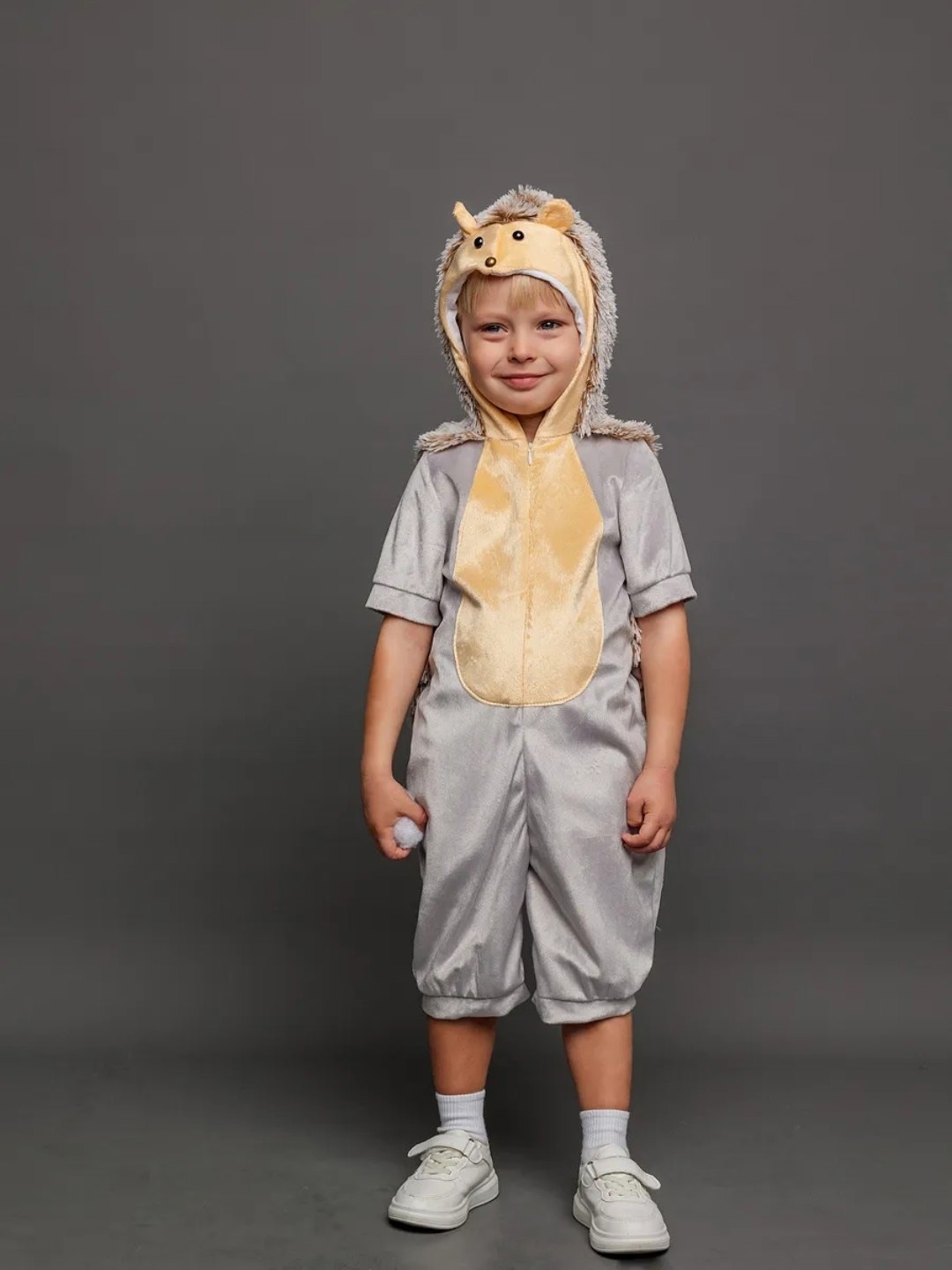 костюм карнавальный ёжик степка,карнавальный костюм ежика,костюм ежика для мальчика,детский костюм ежика,карнавальный костюм волк