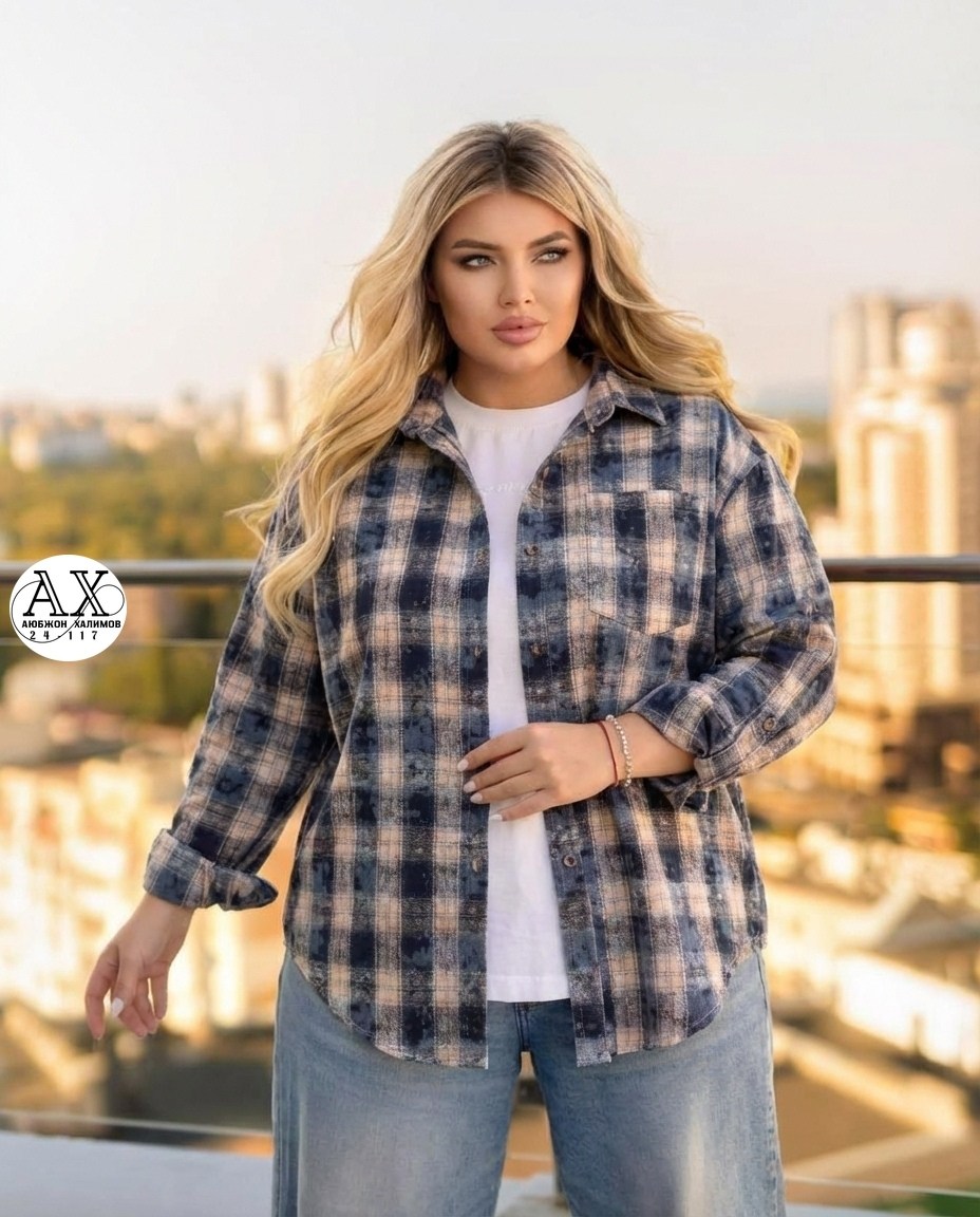 рубашка в клетку женская,рубашка женская,рубашка в клетку,рубашка в клетку оверсайз удлиненная u_soul_clo,рубашка
