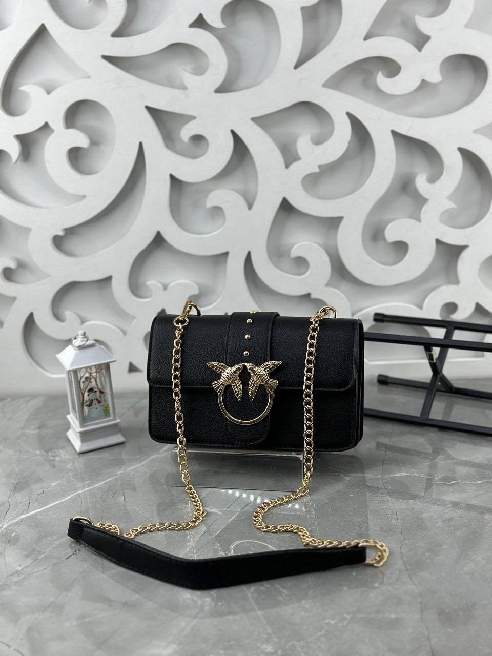 сумка pinko,pinko сумка с птичками,женская сумка pinko,сумка,сумка pinko черный