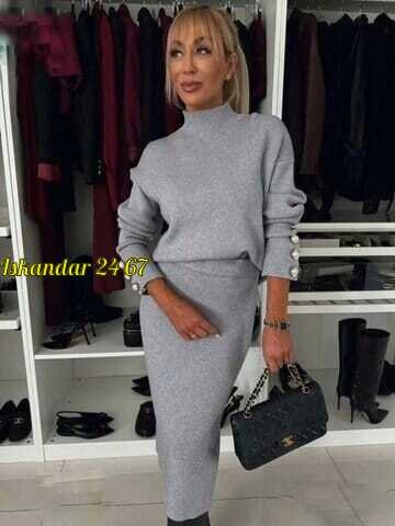 костюм с юбкой,женский костюм с юбкой,вязаный костюм с юбкой,теплый вязаный костюм с юбкой,юбка и кофта костюм