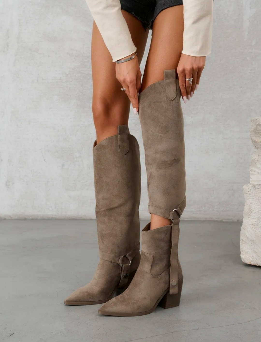 сапоги казаки высокие из натуральной замши,женские сапоги,сапоги казаки,замшевые сапоги,араз сапоги замша