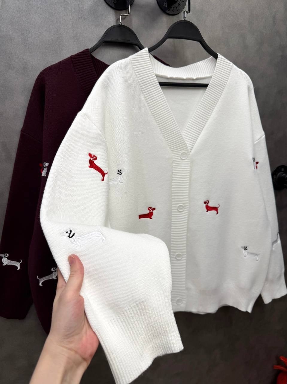 кардиган женский оверсайз,вязаные кардиганы женские,вязаные кардиганы,кардиган женский оверсайз с трендовой вышивкой,кардиган оверсайз