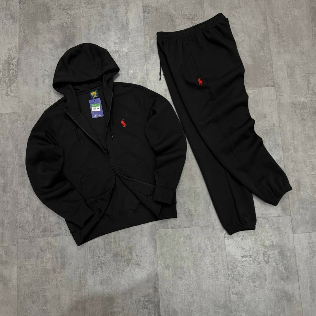black ralph lauren sweatsuit,мужской спортивный костюм polo ralph lauren из хлопка и флиса черный,спортивные костюм,спортивный костюм polo ralph lauren мужской