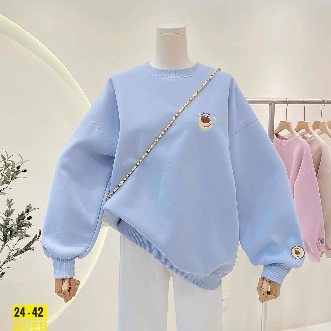 модные свитшоты,свитшот женский,повседневный свитшот,голубой свитшот,свитшот