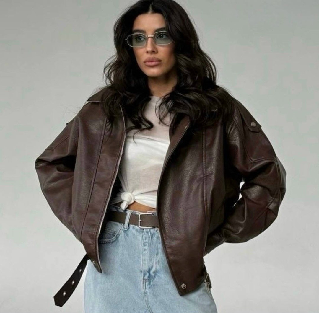 кожаная куртка женская оверсайз,кожаная куртка женская,кожаная куртка,куртка косуха оверсайз,кожаная куртка оверсайз