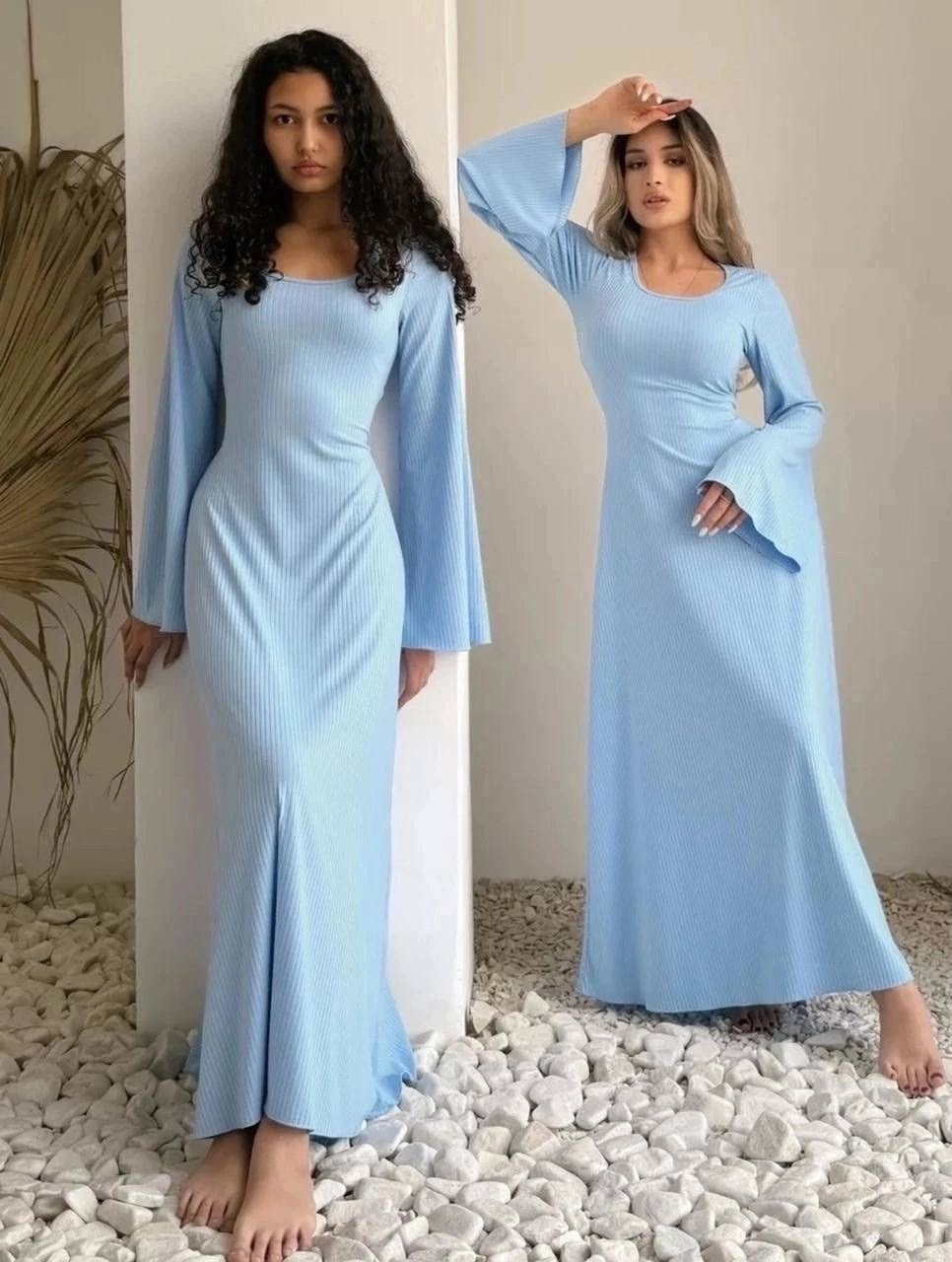 черное платье с широкими рукавами,длинное платье лапша m1 - черный,модное сексуальное однотонное платье макси в рубчик с рукавами-трубой,длинное платье с широкими рукавами,длинное платье лапша