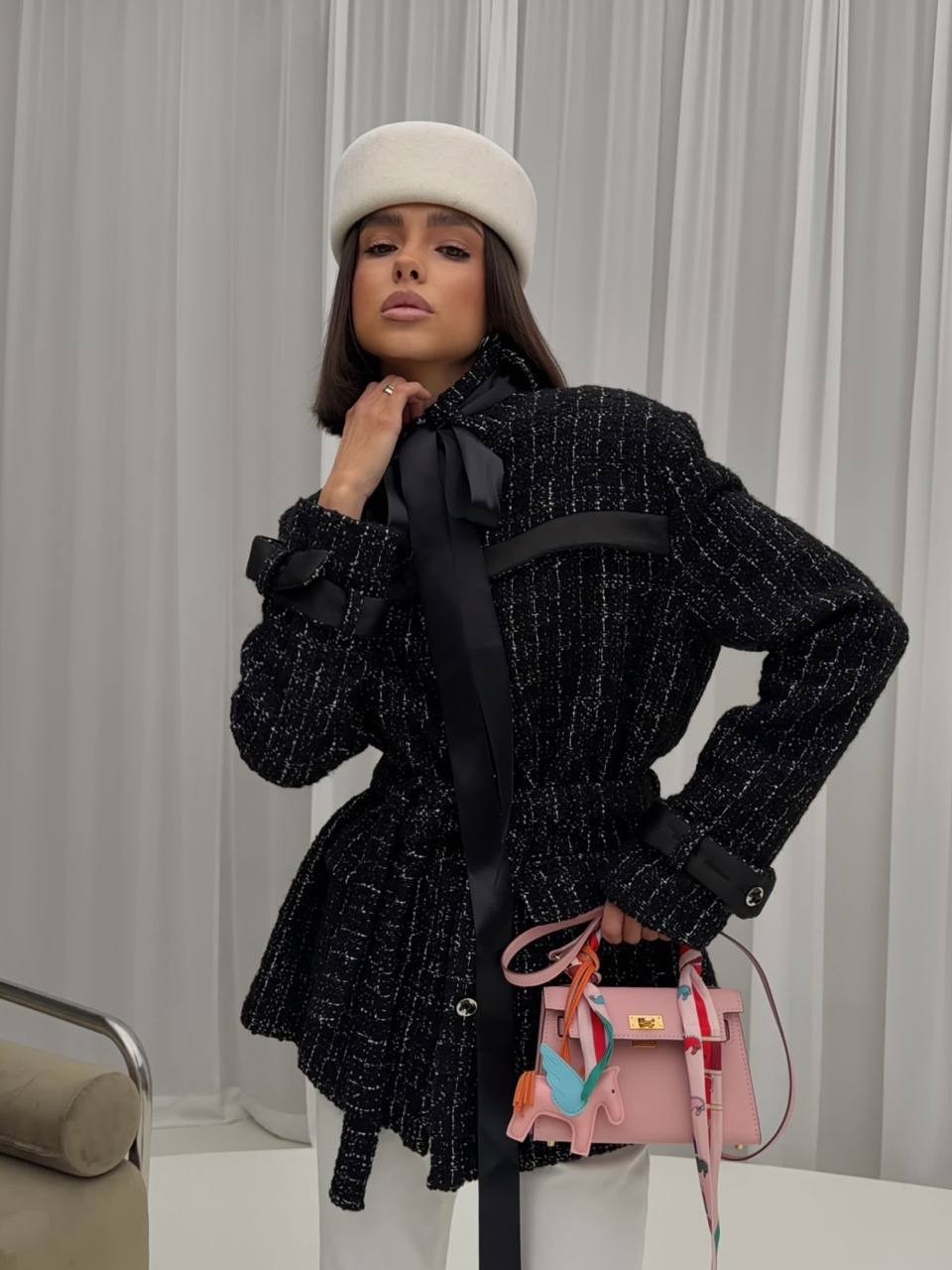 пиджак оверсайз без воротника с поясом itmy 270514126,жакет с поясом,зимняя пальто,твидовые костюмы