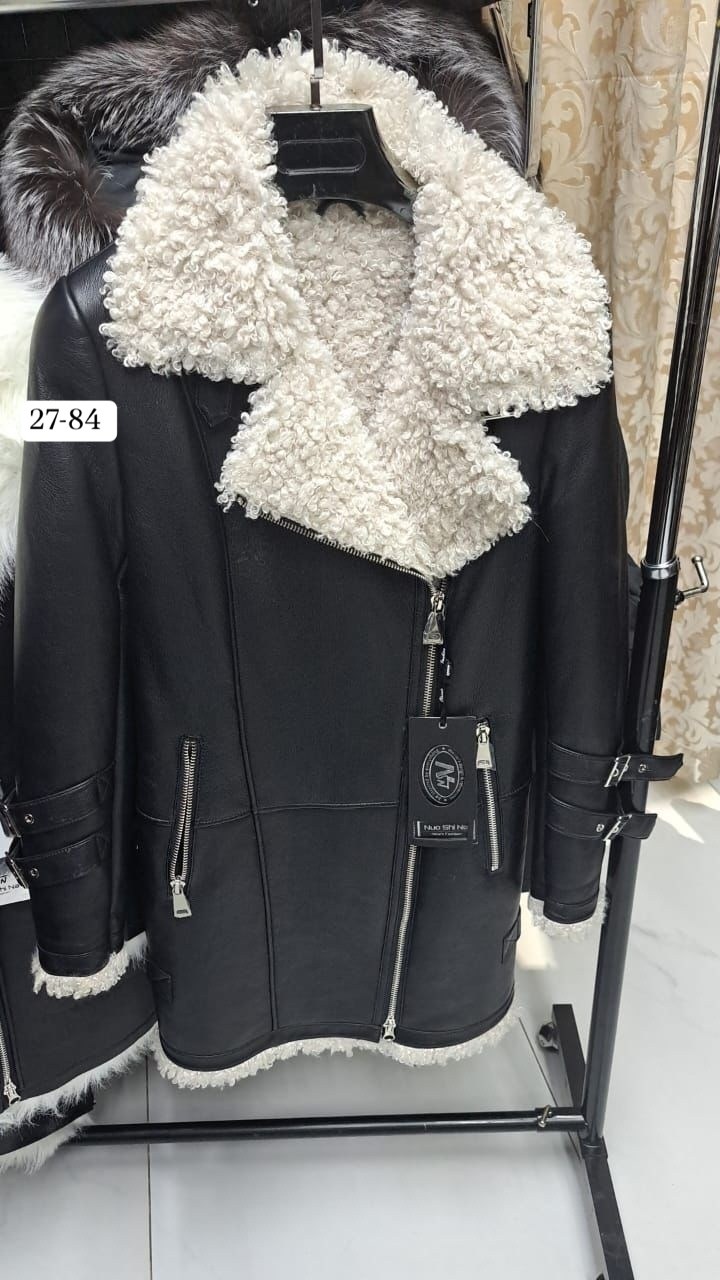 дубленка женская,aftf basic дубленка черная авиатор,дубленка,дубленка стелла росса,дубленка авиатор