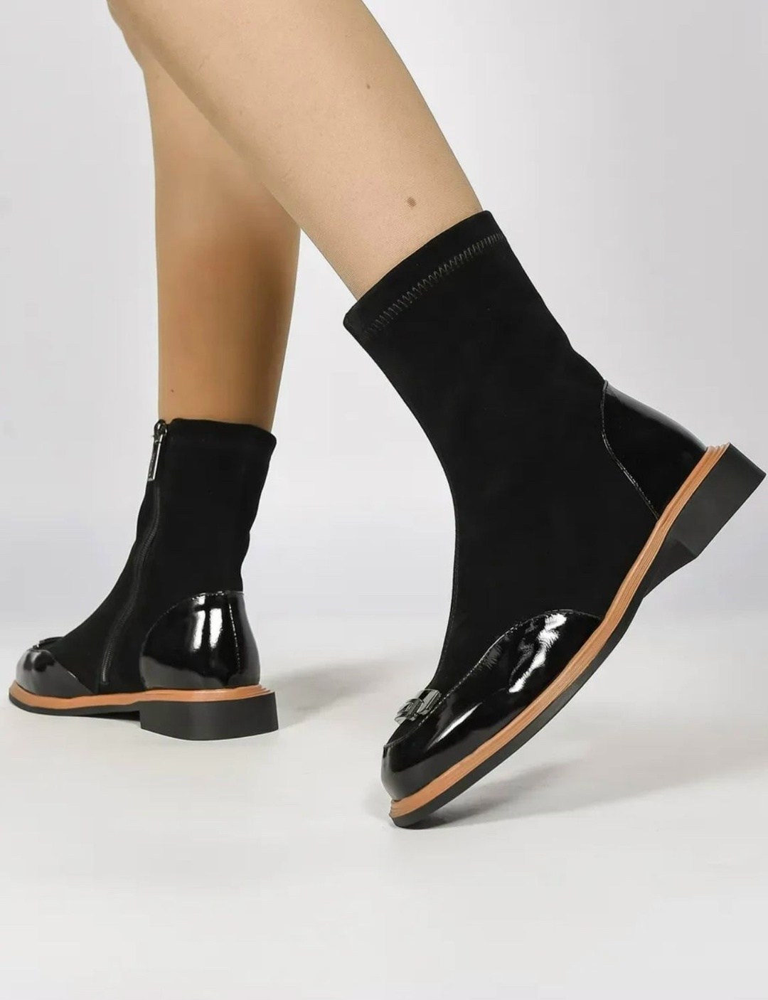 ,женские ботинки,женская ,ботинки женские замшевые 81602,полусапоги