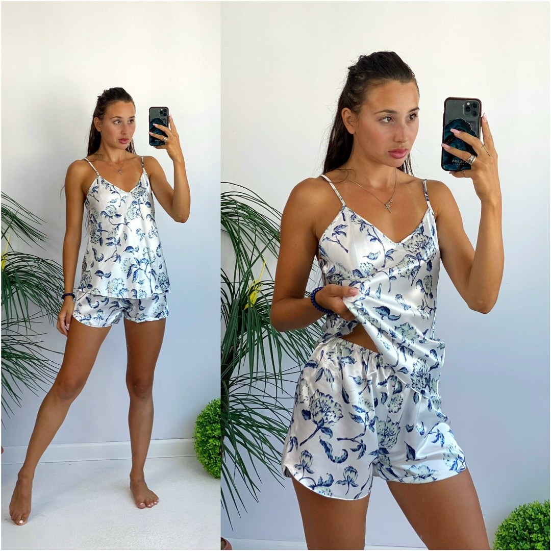 женская пижама,пижама комплект,пижама женская топ,женская пижама топ с шортами,пижама женская с шортам