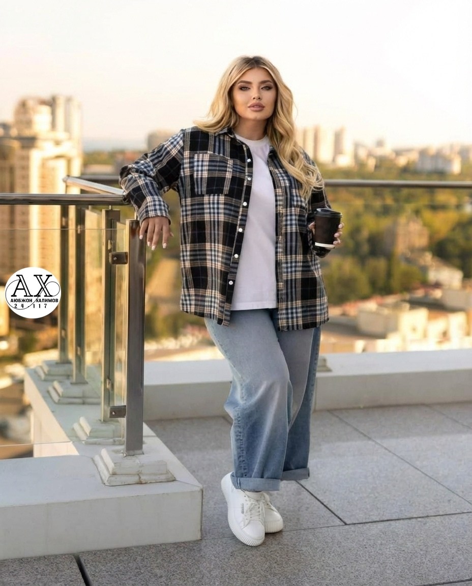 рубашка в клетку женская,рубашка женская,рубашка в клетку,рубашка в клетку оверсайз удлиненная u_soul_clo,рубашка
