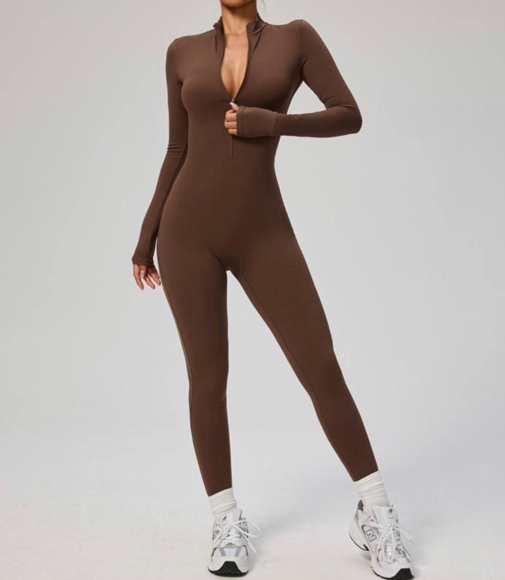 женский спортивный комбинезон,спортивный комбинезон,комбинезон для фитнеса,цельный женский комбинезон для йоги на молнии,комбинезон для йоги