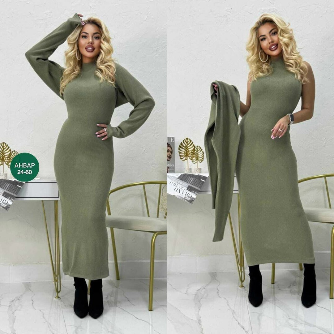 серое длинное платье-гольф из ангоры,трикотажное платье,платье вязаное,женское платье теплое,платье женское лапша