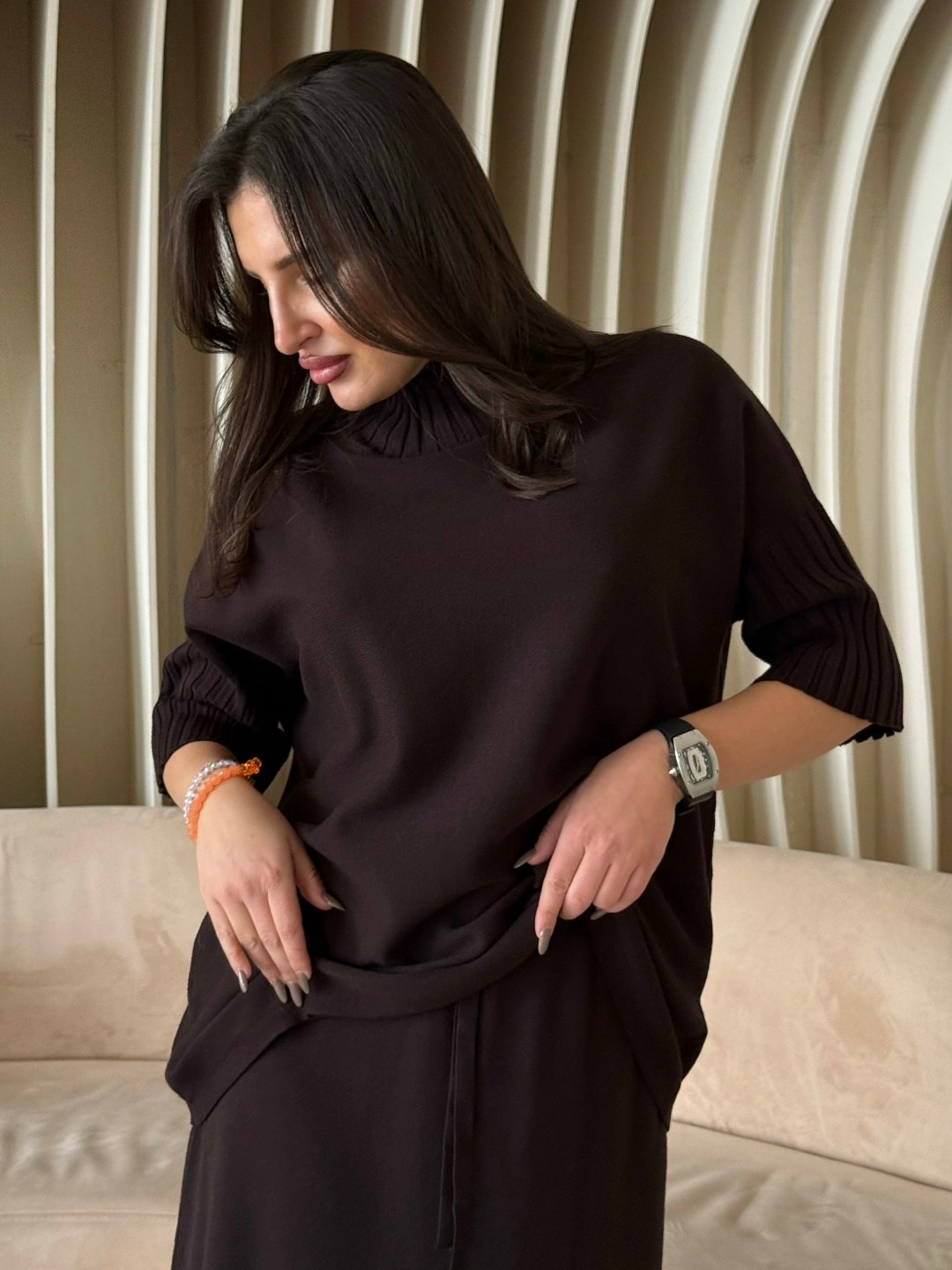 костюм трикотажный,костюм трикотажный платье с кардиганом emberens 252242273,костюм с юбкой,джемпер,костюм из кашемира