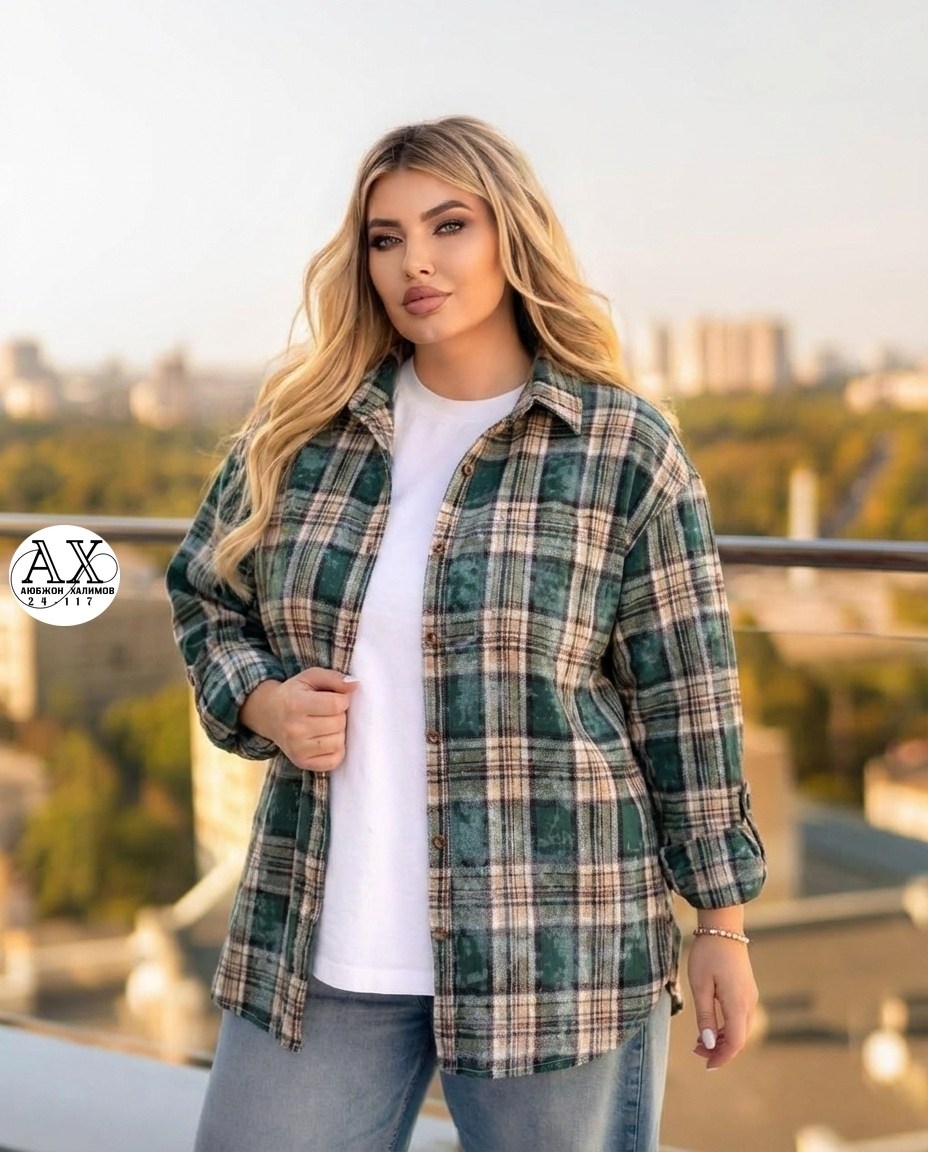 рубашка в клетку женская,рубашка женская,рубашка в клетку,рубашка в клетку оверсайз удлиненная u_soul_clo,рубашка