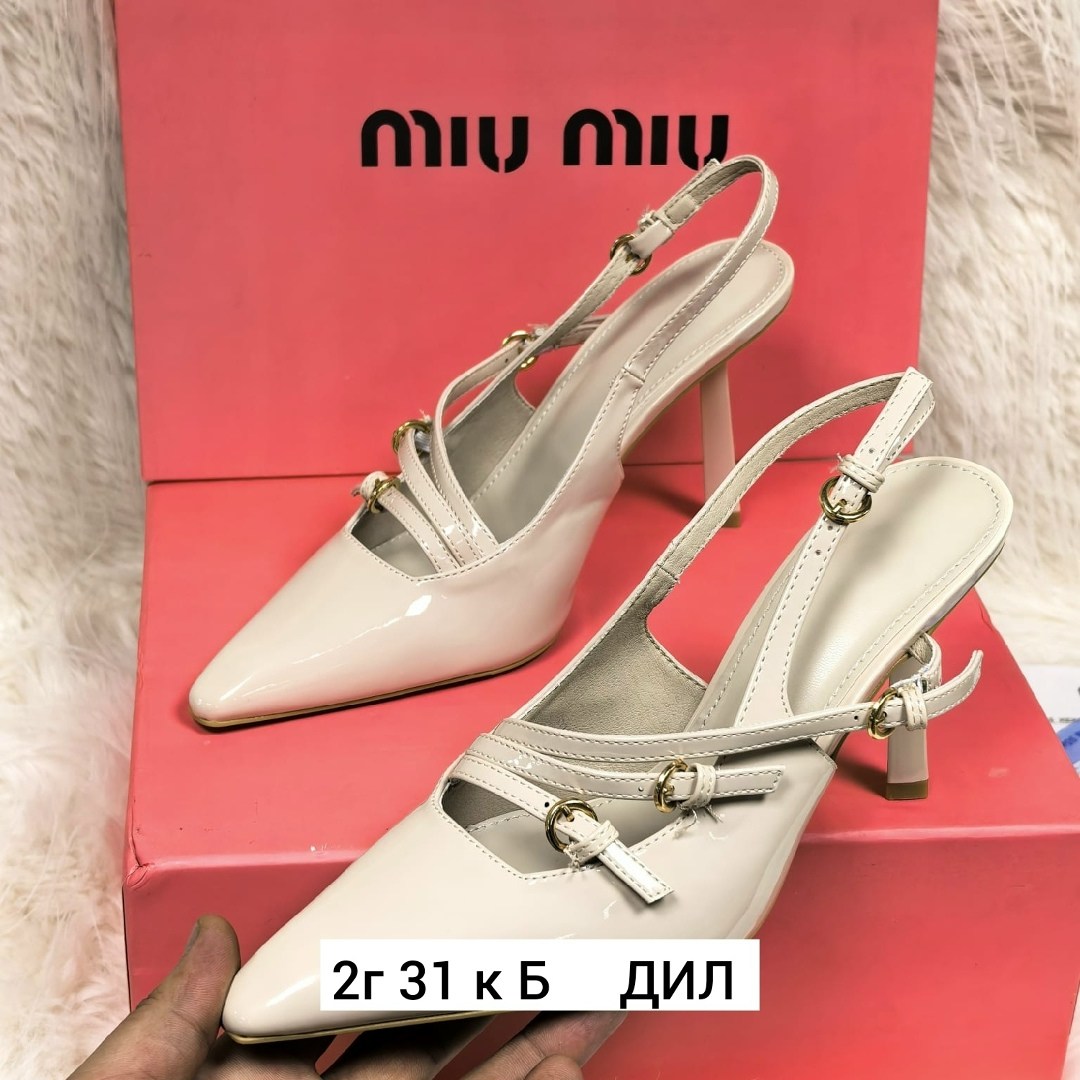 ,женские туфли,женские босоножки,туфли miu miu,кожаные босоножки miu miu белые на высоком каблуке