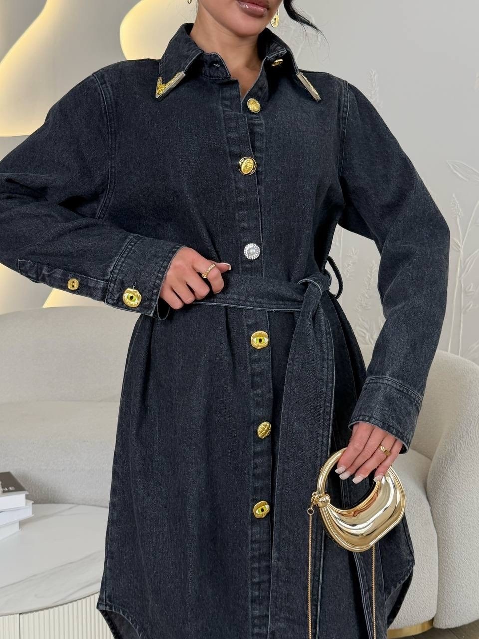 джинсовое платье,платье джинс,джинсовое платье-рубашка длины миди,джинсовое платье рубашка,женское джинсовое платье