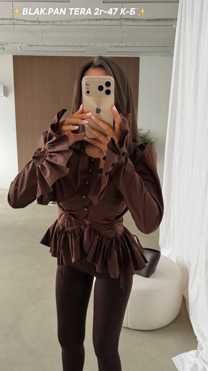 блузка с оборками,модные блузы,блузка рубашка,блузка с объемными рукавами,блуза