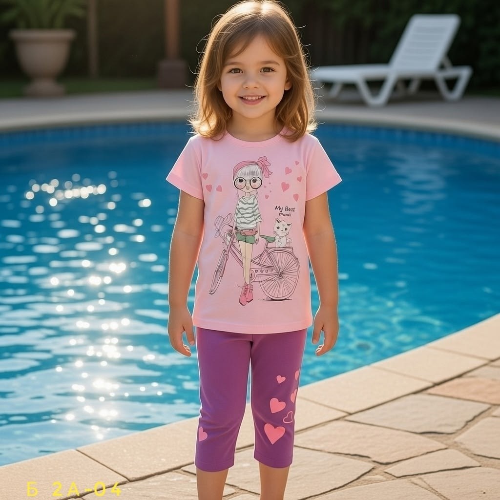 пижама для девочки,пижама для девочек арт. 9215 baykar,одежда для девочек,пижама для девочек baykar,костюм для девочек