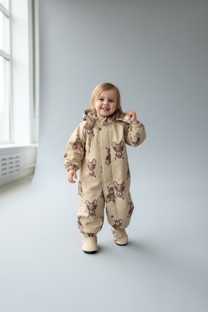 демисезонный комбинезон,комбинезон misha lassie размер 104 шоколадно-коричневый,комбинезон утепленный misha lassie размер 86 коричневый,детский комбинезон,комбинезон misha lassie размер 98 темно-корич