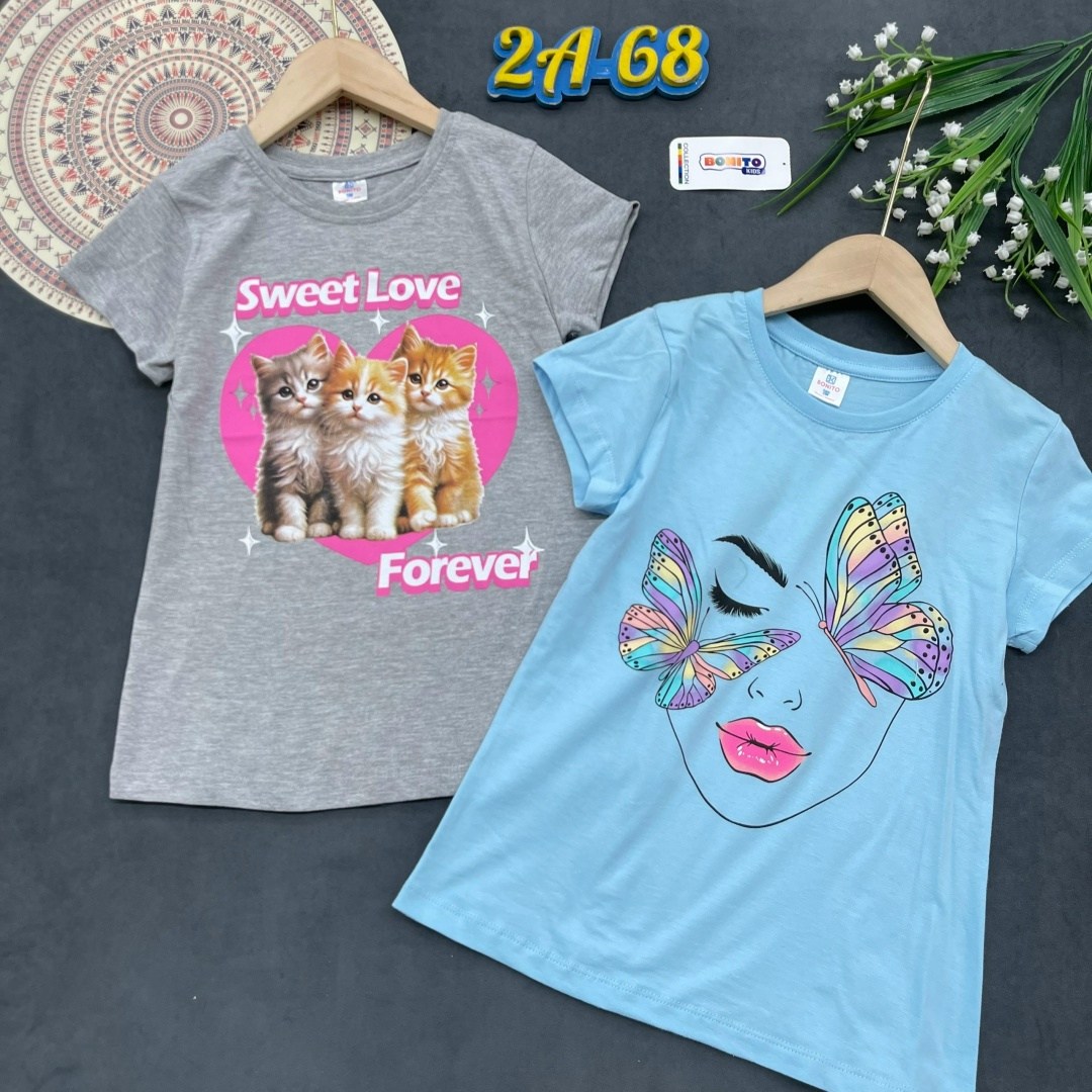 футболки для девочек,футболки детские,футболки комплект,комплект футболок bonito kids,детская футболка