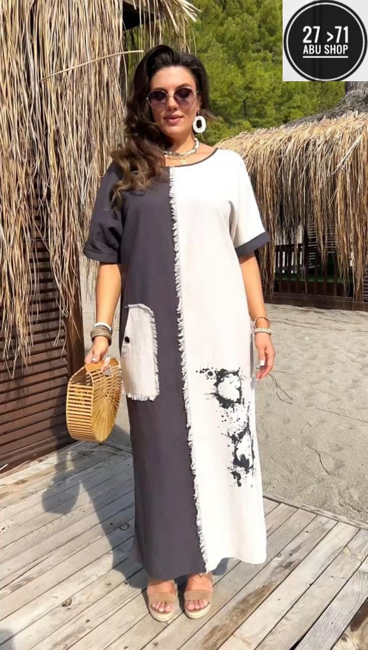 стиль бохо платье,комбинированное платье,модное платье,платье для полных,летнее платье