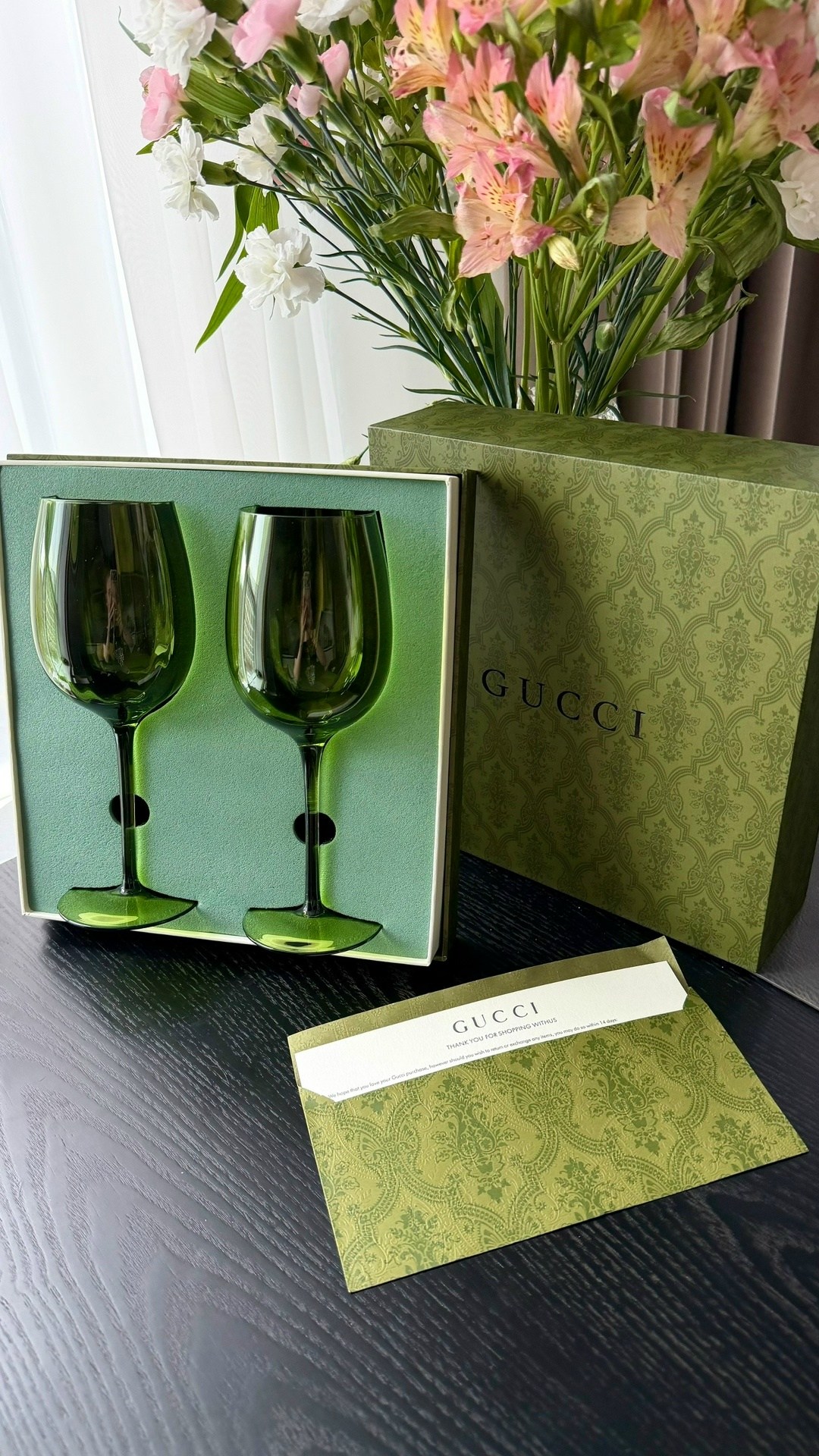 бокалы гуччи,бокалы гуччи зеленые,фужеры gucci,набор бокал,набор бокалов для вина
